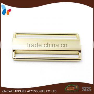 50mm rectangle gold alloy metal closure dress buckle