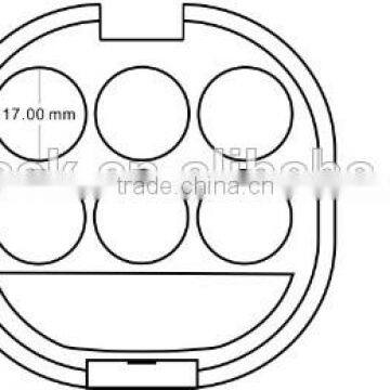 Skylight Matt Black Round Glass Cheap Portable Display Case photo-2