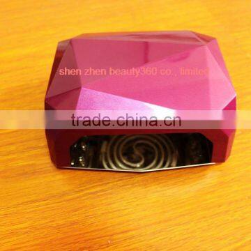 36v nail uv lamp Professional Diamond Shaped, universal CCFL & LED UV Nail Lamp (UV & LED 2 in 1 Nail Gel Lamp)