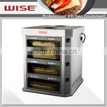 WISE Commercial Countertop Heated Holding Cabinet 4 Layers For Fast Food Use