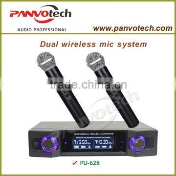 Panvotech UHF Wireless Handheld Microphone System double handheld microphone system