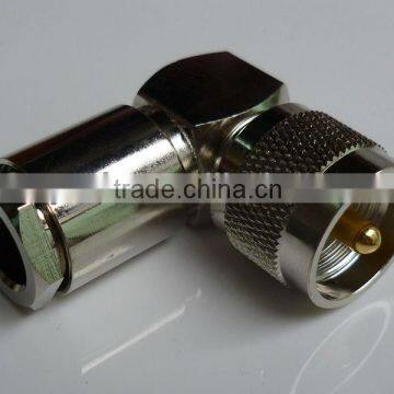 RF Coaxial Connector UHF Male Right Angle Crimp for LMR400 photo-2