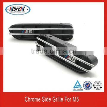 chrome front side vent hole frame trim cover insert for BMW M5