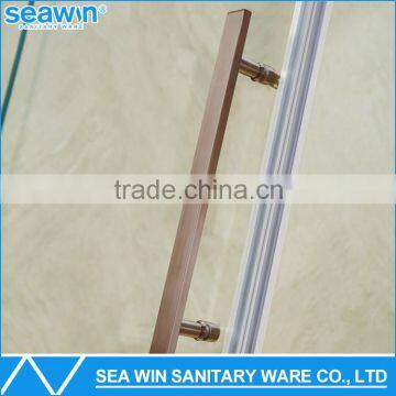 Tempered Glass Chrome Finish Frameless Cubicle Shower Enclosure With Tray photo-2