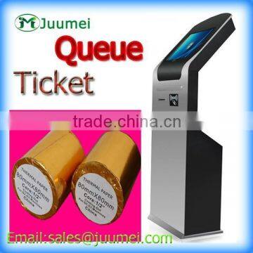 Queue dispenser tickets, queue paper tickets, t90 queue tickets