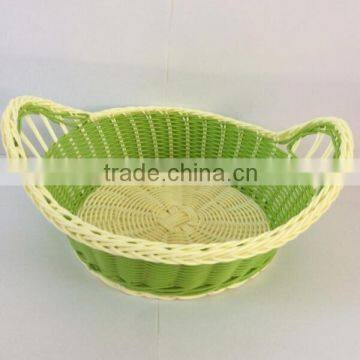 Hand woven imitate rattan vegetable basket