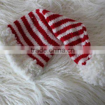 Newborn Santa Hat Newborn Christmas Hat Burgundy Elf Hat Newborn Christmas Prop