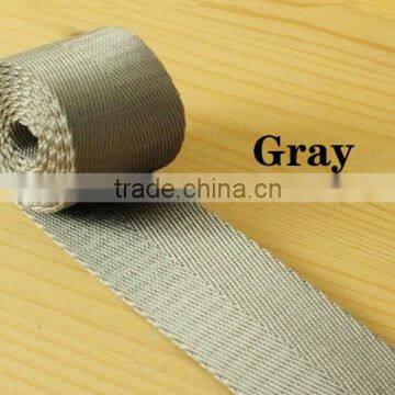 1.25 inch heavy weight gray nylon webbing