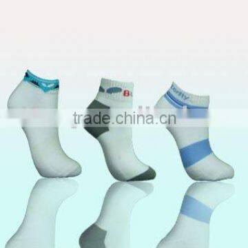 2016 men athletic sports sock with terry on sole ankle socks