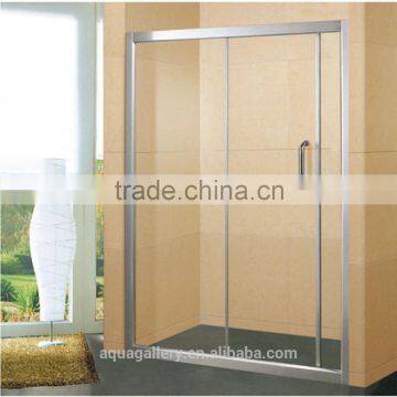 Transparent Tempered Glass Framed Bathroom Door