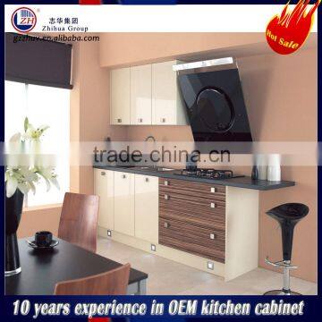 Modern high gloss kitchen cabinet laminated kitchen cabinet mini kitchen design