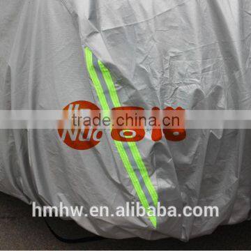 Silver Coated Aluminum Windproof Anti Dust Car Cover photo-3