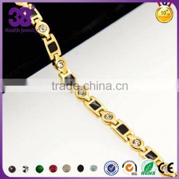 Factory charm gold heart gold necklace with germanium designs for girls