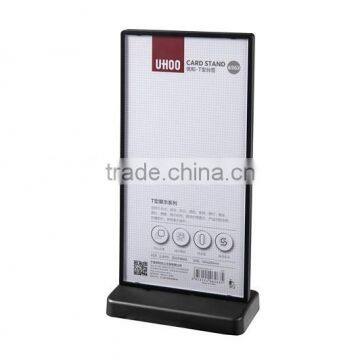 UHOO table card display plastic upright Menu Ad frame