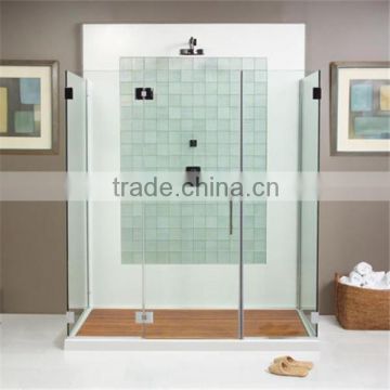 Folding glass bathroom door