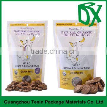 Gravure printing stand-up bag agriculture product zip lock plastic nuts food bag with clear window packaging
