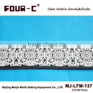 Wedding cake side impression mat Lace silicone mold Cake decorating tool