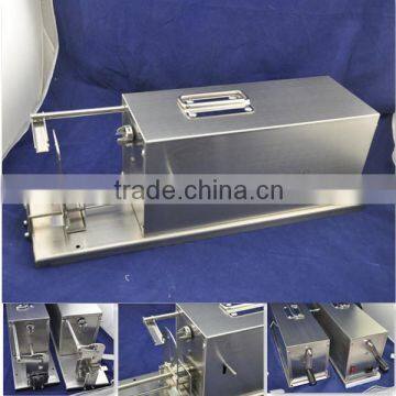 2014 New Design Powerful shine stainless steel both manual and automatic tornado potato making machine