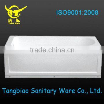 Acrylic fiberglass bathtub with skirts and apron,bathtub manufacturer