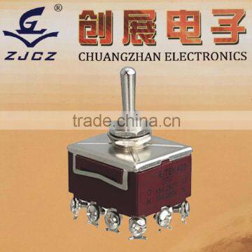 4-way toggle switch,automatic reset 6 pole double throw toggle switch
