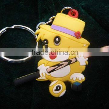 cartoon keychain china manufacturer durable PVC key tags