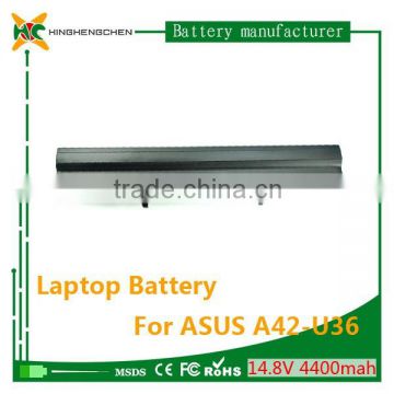 laptop battery pack for asus a42-u36 battery