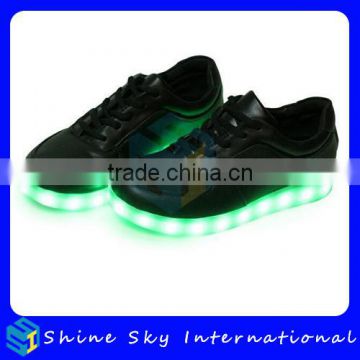 Different Designs Factory Original Black Led Shoes US Flag Design Shoes