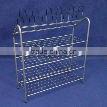 2016 New 16 Pairs Shoe Rack 4 Tier Shelf Organizer Space Saving Shoe Racks photo-4