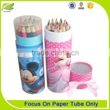 Cute Designed Round Paper Pen Packaging Box