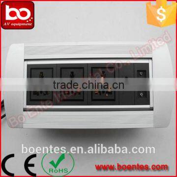 SASO Certificate Office Worktop Manual Rotating Power Outlets/Desktop Flip Up Socket photo-4