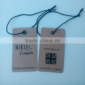 Kraft Hang Tags With Eyelets UV Handling Logo Printing photo-6