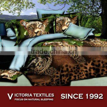 leopard print comforter set king bed duvet cover set 3D