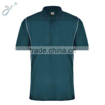 Plain Color Dark Green 100% Cotton Polo Shirts