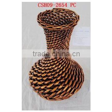 wicker vase