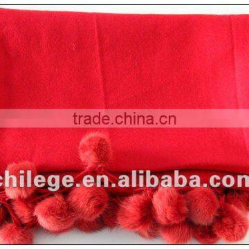 100% wool print scarf with jewllery