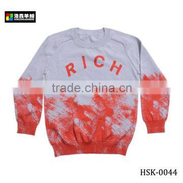 Comfortable Knitted Kids Pullover Sweater, Well-Designed Kids Cotton Sweater