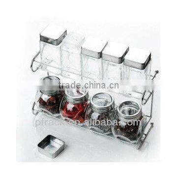 2-tiers stainless steel spice shelf