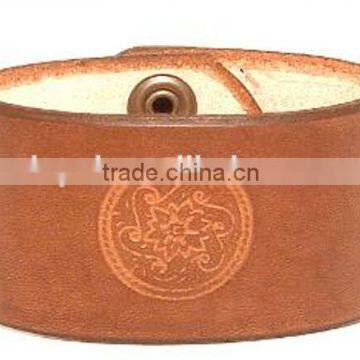 Wholesale Customized Embossed color leather bracelets