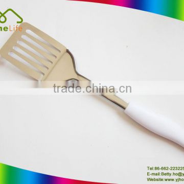 Hot sale slotted turner with stainless steel handle, good cook silicone spatula set,cooking spatula/turner/shovel