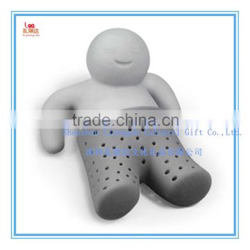 Free mould! wholesale Super Cute Fantastic MISTER TEA Silicone Tea Infuser, fashion Silicone Tea strainer