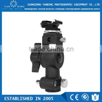 Full-function camera flash lamp D-shape hot shoe socket bracket for flash trigger light stand and umbrella