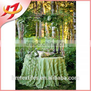 2016 Hot Sales Embroidered Tablecloth for Wedding /hotel/Party