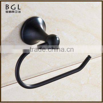 15733 American style wholesale high quality toilet paper holder zinc alloy black bathroom accessories