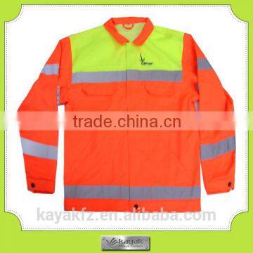 Custom reflective safety work smock