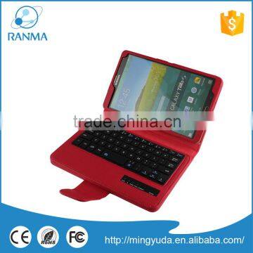 2016 New Product Leather Bluetooth Keyboard Case for GALAXY Tab S