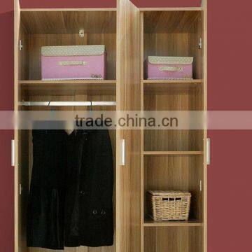 bedroom 3 doors wardrobe Particle Board with melamine good price and