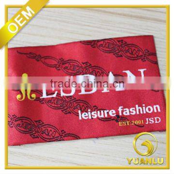 Fabric garment label custom color label for clothing garment label