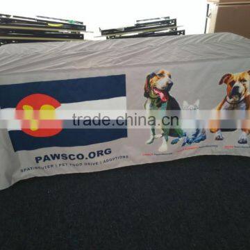 Whosale Polyester Rectangular Type Table Cover With Logo photo-4