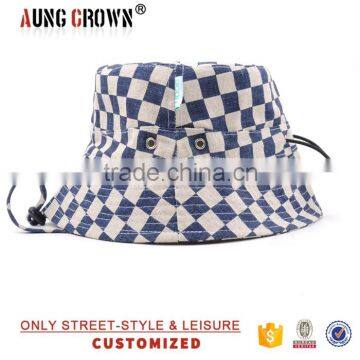 outdoor summer sun hat/fisherman fishing hat/bucket hat with string