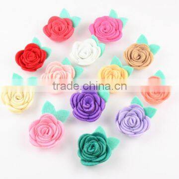 New fancy chiffon fabric 3D rose flower for DIY accessories